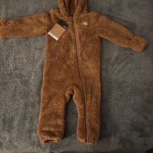 The North Face Tan Kids Footie One Piece